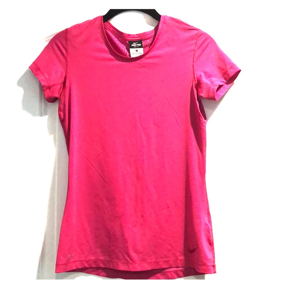 Nike Pro pink dri-fit Short sleeve top Sz S